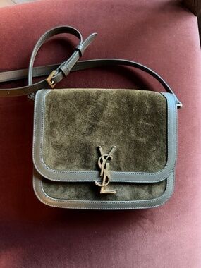 YSL suede crossbody bag